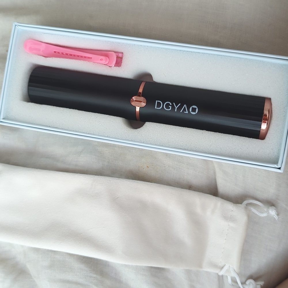 🆕 Cordless Professional Hair Straightener Comb Ceramic Rose gold